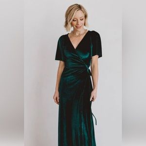 Baltic Born Meghan Velvet Wrap Dress